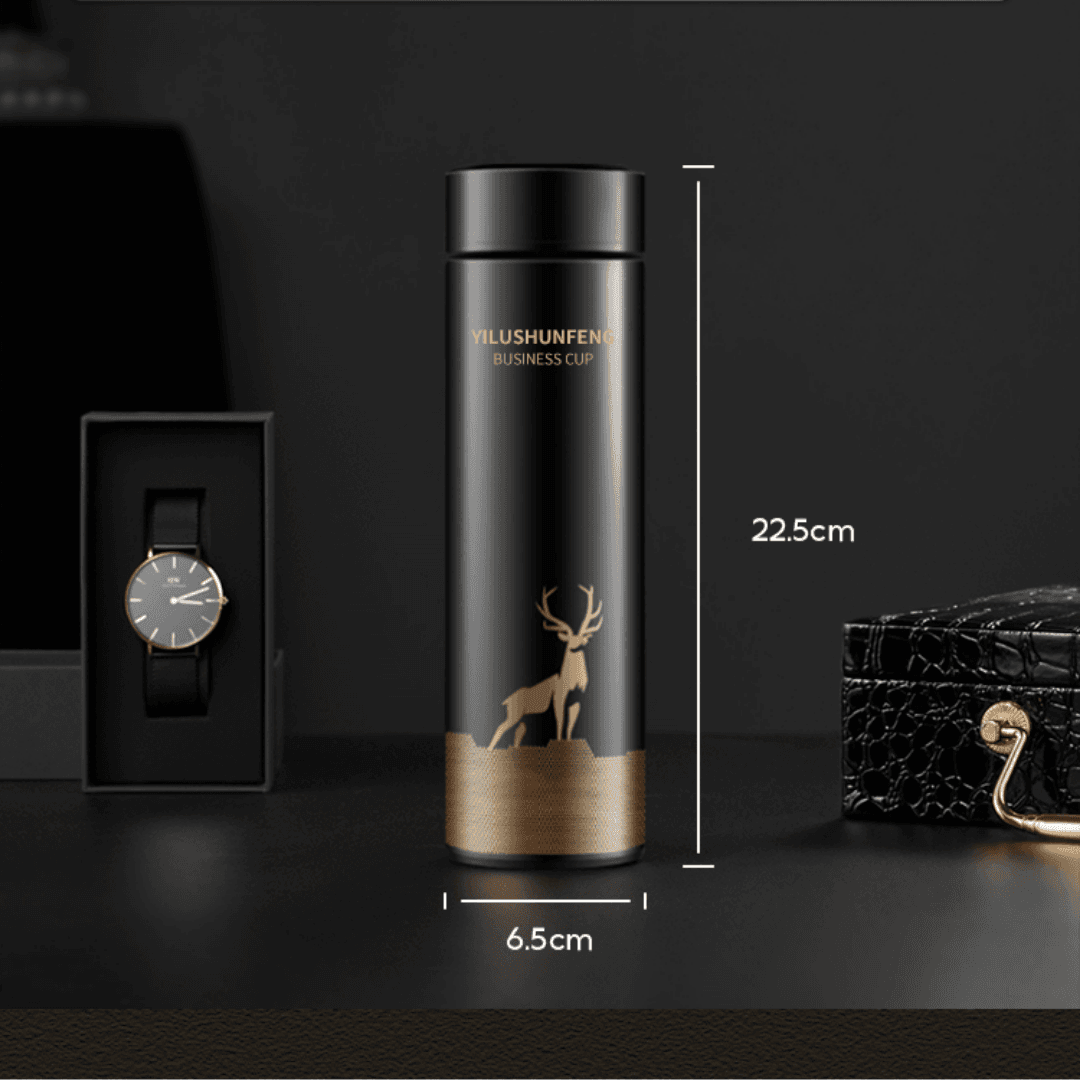 Portable smart thermo cup - Black - Image 2