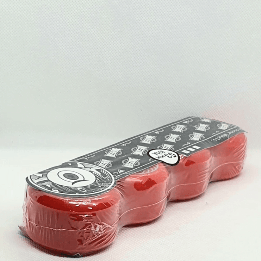 Kissone 53mm Skateboard Wheels 101A hardness - Red - Image 3