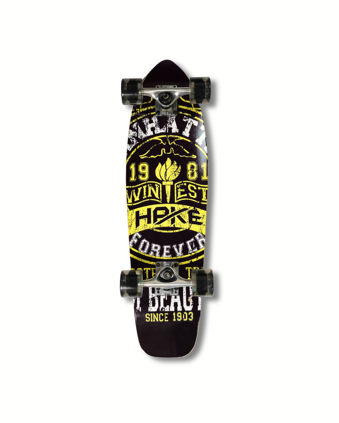 HPKE Vintage Typography Cruiser Skateboard