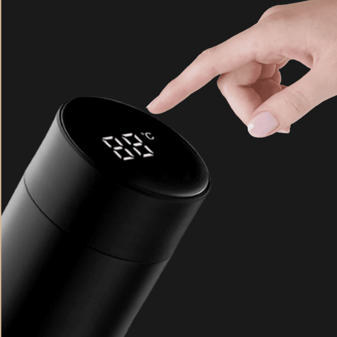 Portable smart thermo cup - Black - Image 4