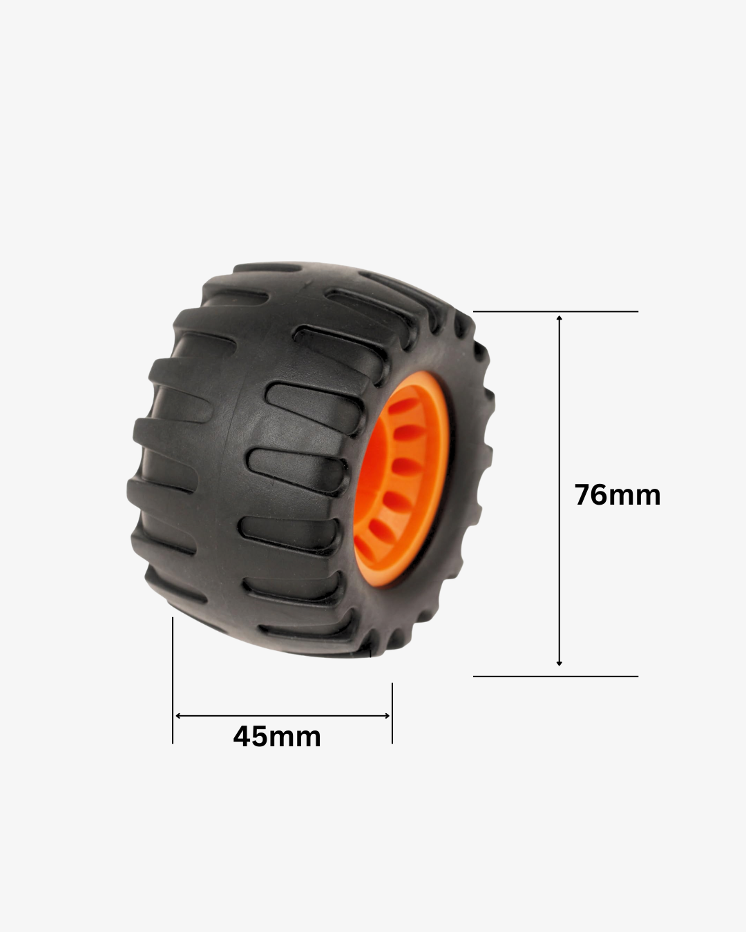 Off Road Skateboard Longboard Wheels (Pack of 4 with Bearing Sleeves) - Image 2