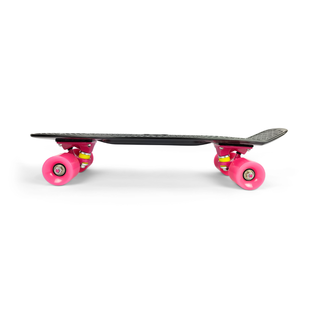 Cruiser Penny Board - Black (with Pink Wheels) - Image 2