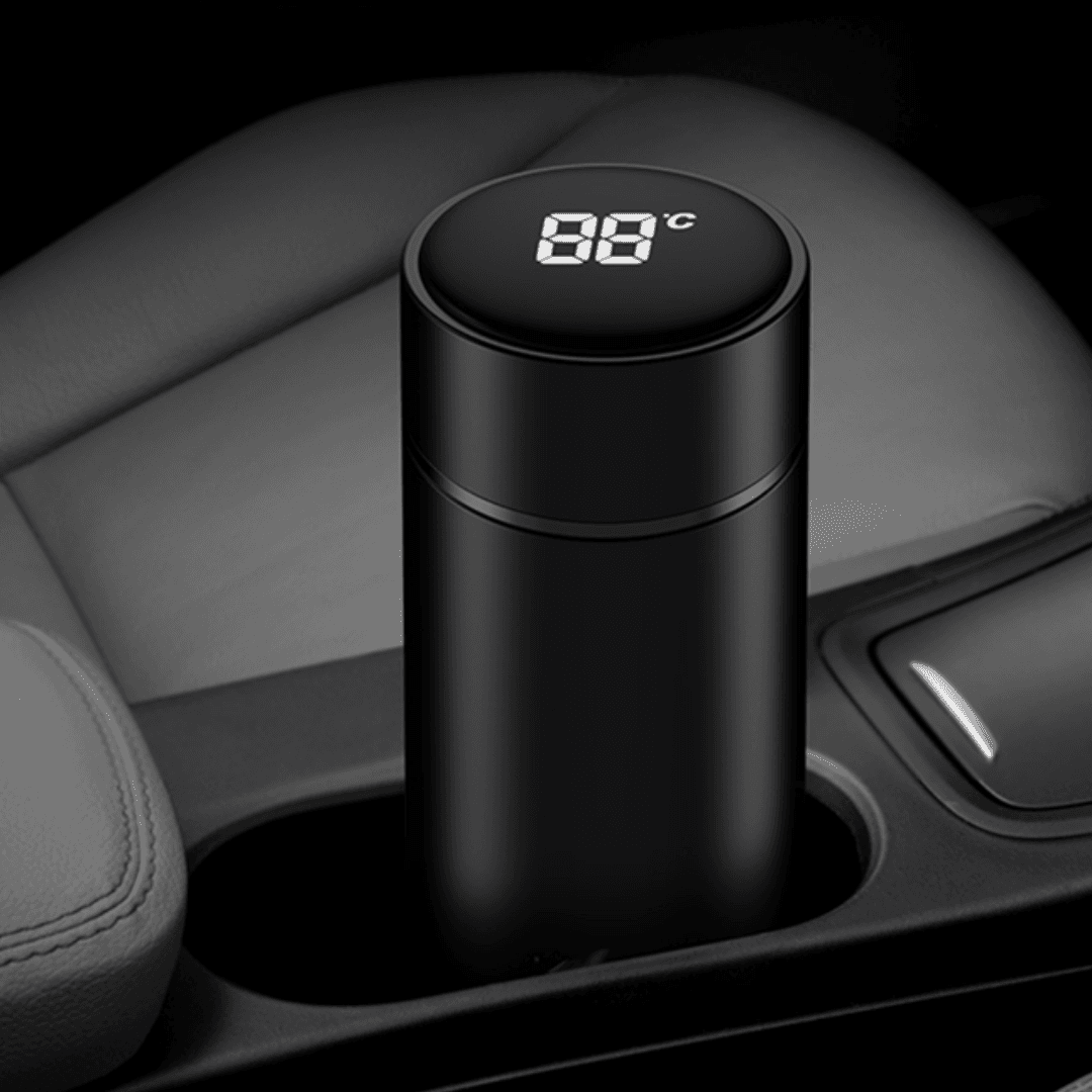 Portable smart thermo cup - Black - Image 3