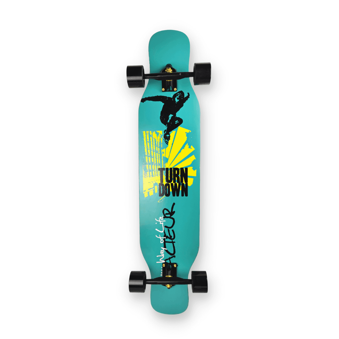 Wooden Longboard - Turn Down