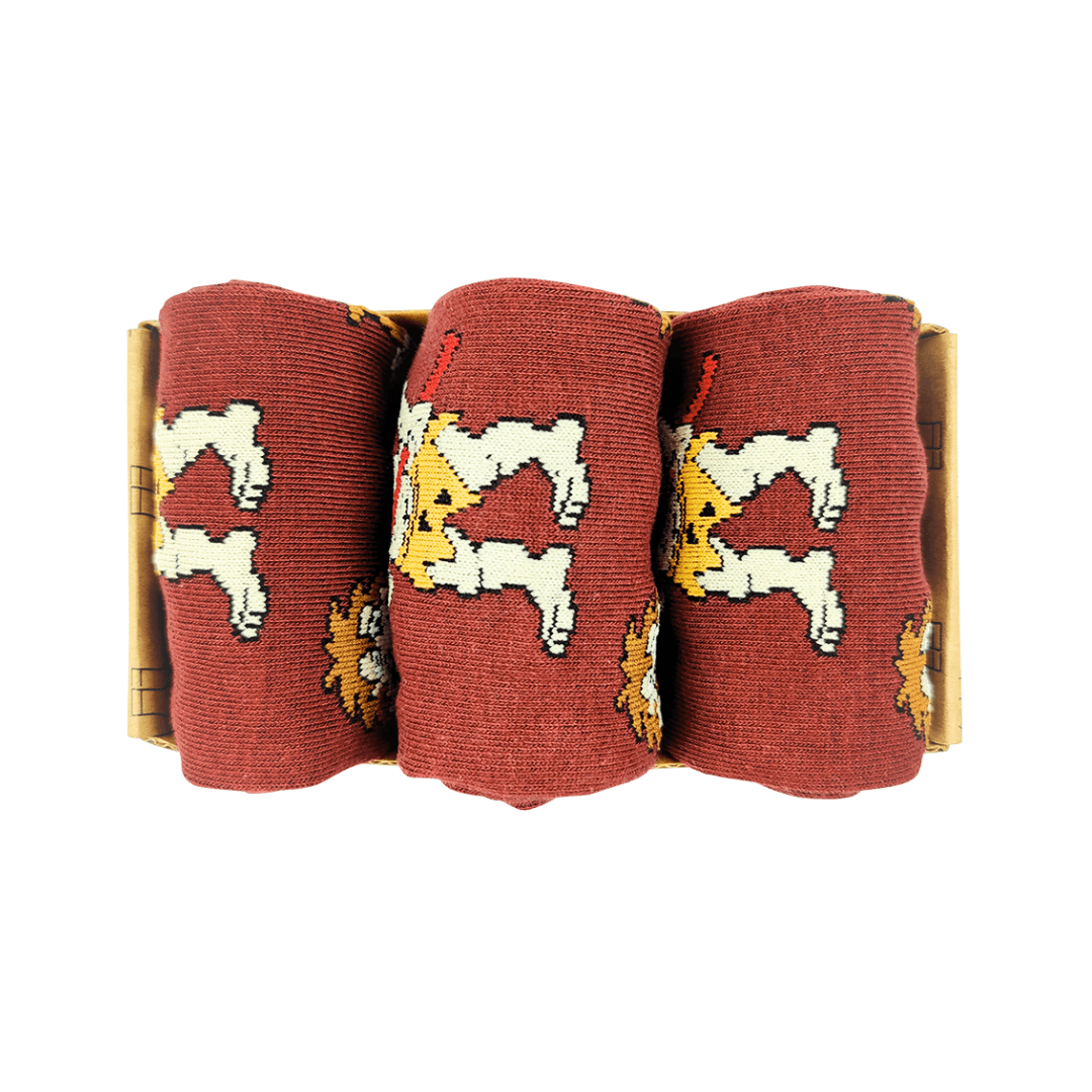 Men's Roaring Ten Burgundy Socks - Image 3