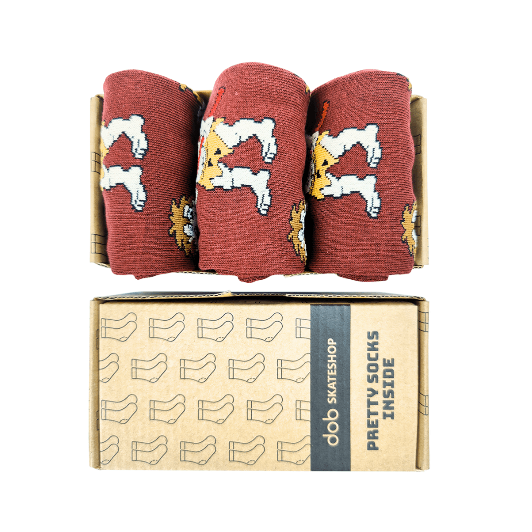 Men's Roaring Ten Burgundy Socks - Image 4
