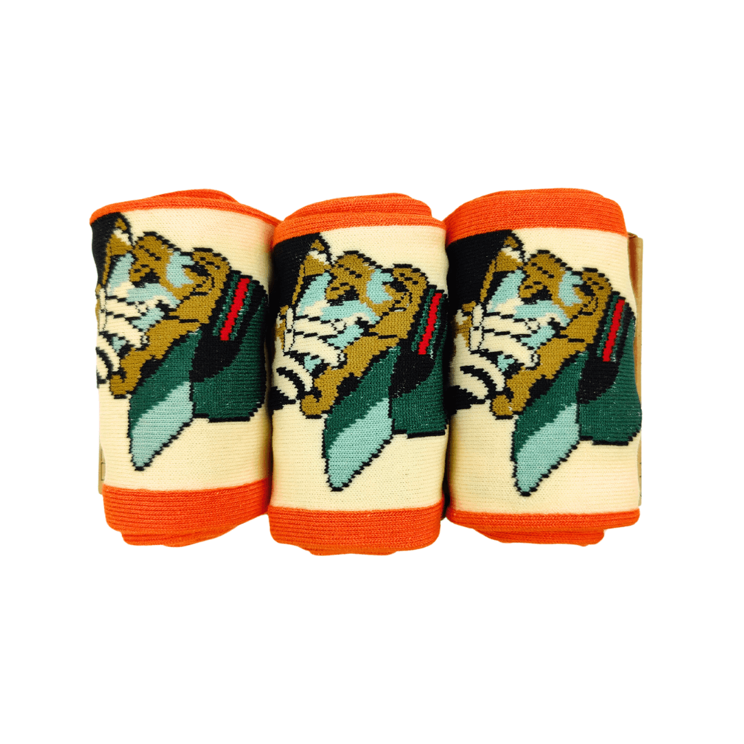 Men's SaxoBeat Orange Socks - Image 3