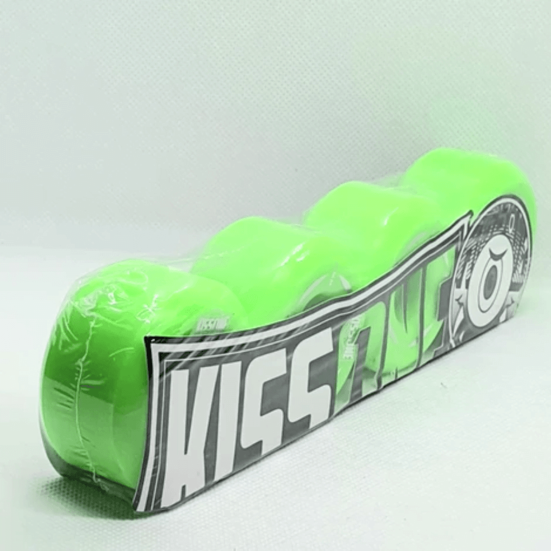 Kissone 53mm Skateboard Wheels 101A hardness - Green - Image 2