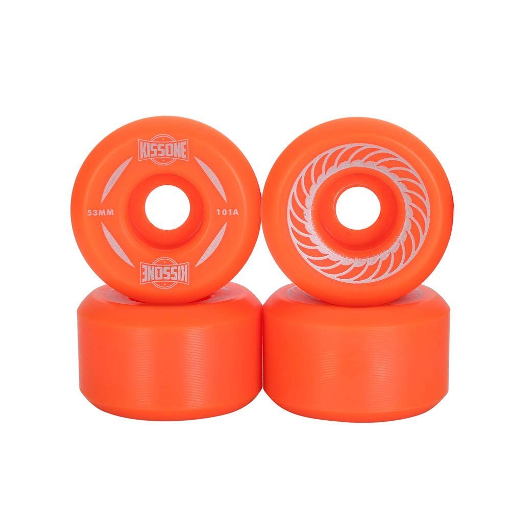 Kissone 53mm Skateboard Wheels 101A hardness - Orange