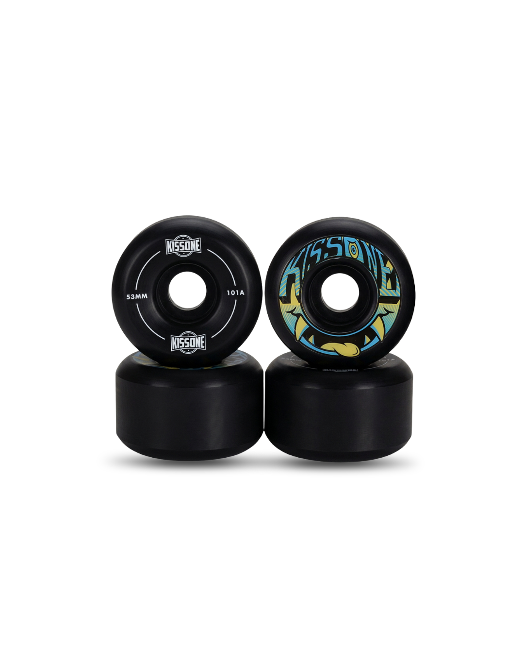 Kisson 53mm 90a Skateboard wheels Black