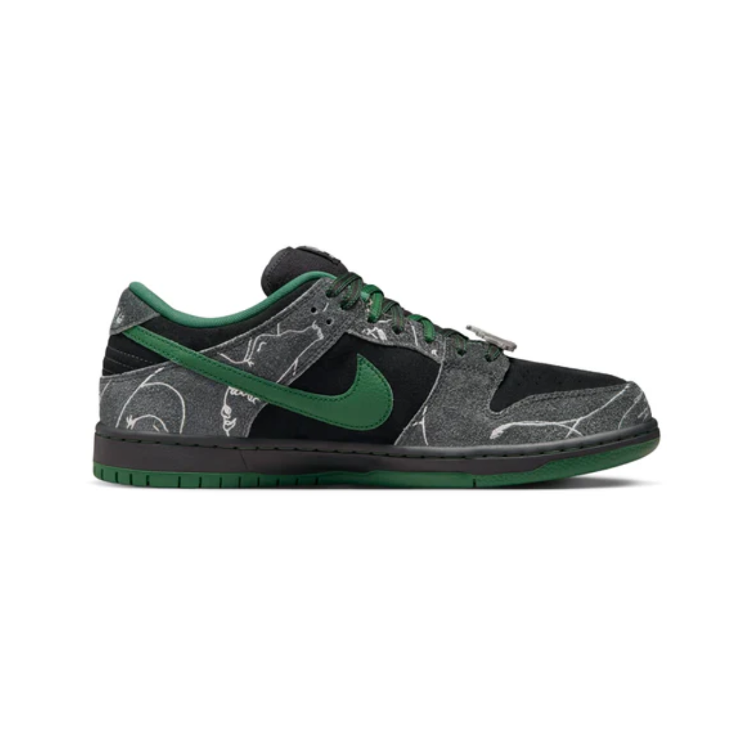 Nike x There Skateboard SB Dunk Low Pro 'Anthracite Gorge Green' - Image 3