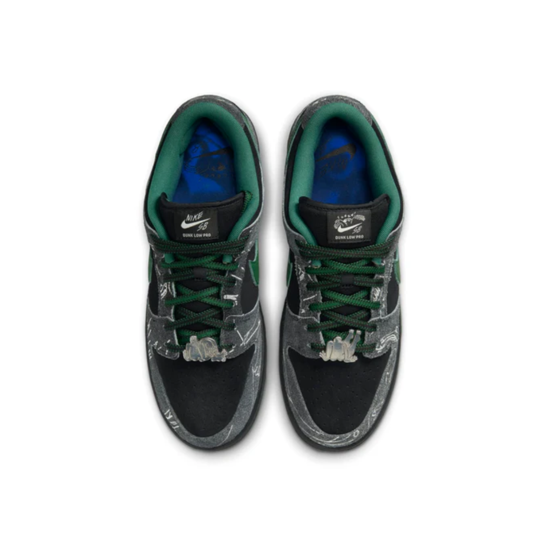 Nike x There Skateboard SB Dunk Low Pro 'Anthracite Gorge Green' - Image 4