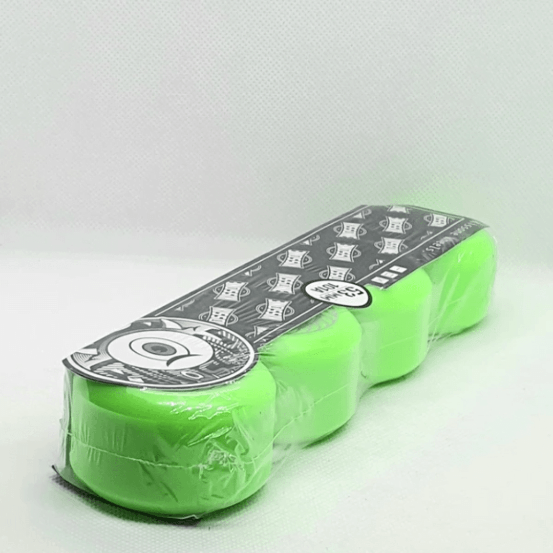Kissone 53mm Skateboard Wheels 101A hardness - Green - Image 3