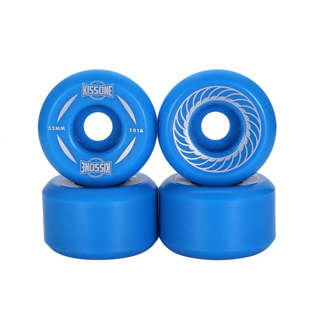 Kissone 53mm Skateboard Wheels 101A hardness - Blue