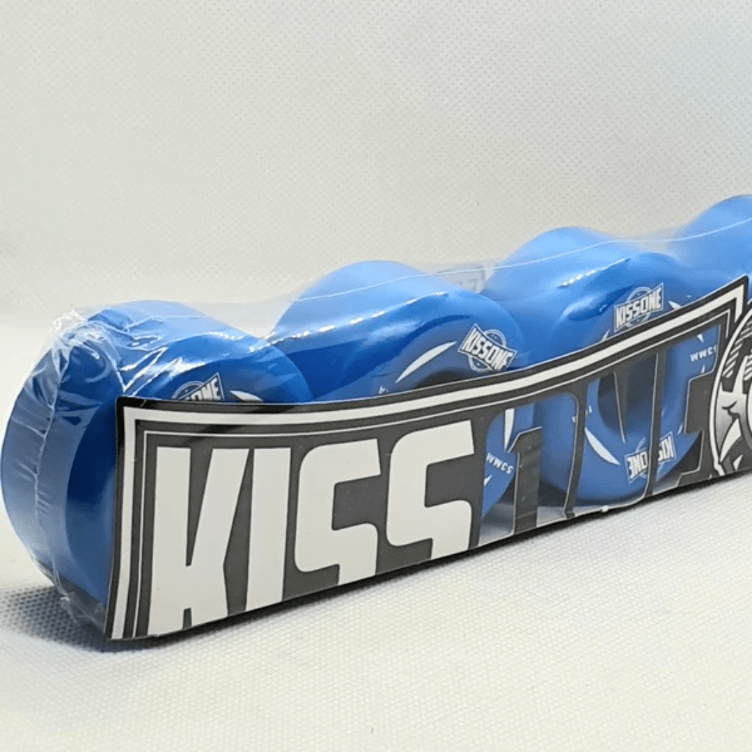 Kissone 53mm Skateboard Wheels 101A hardness - Blue - Image 2
