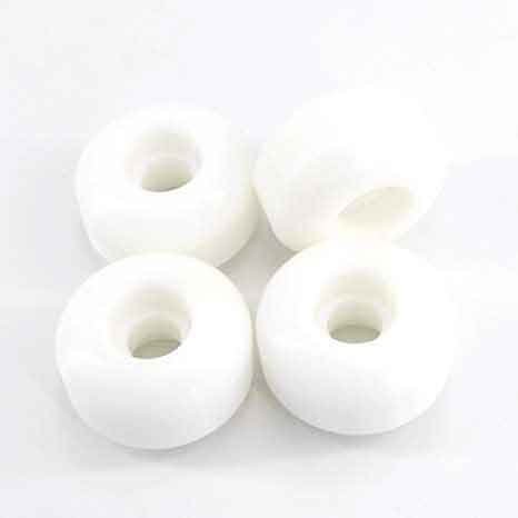 4-pieces White Skateboard PU Stitching wheels