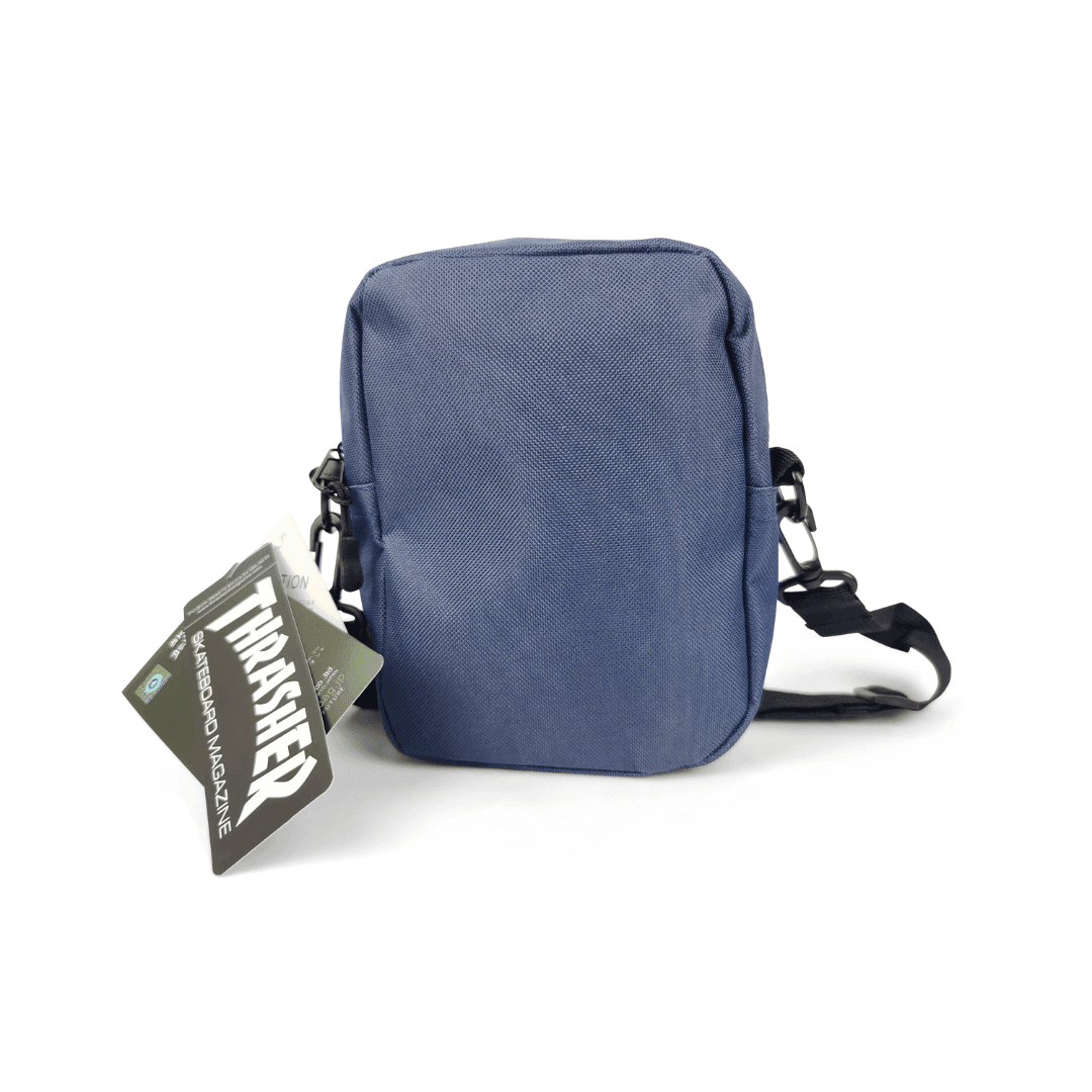 Thrasher Flame Mesh Shoulder Bag Navy Blue - Image 2