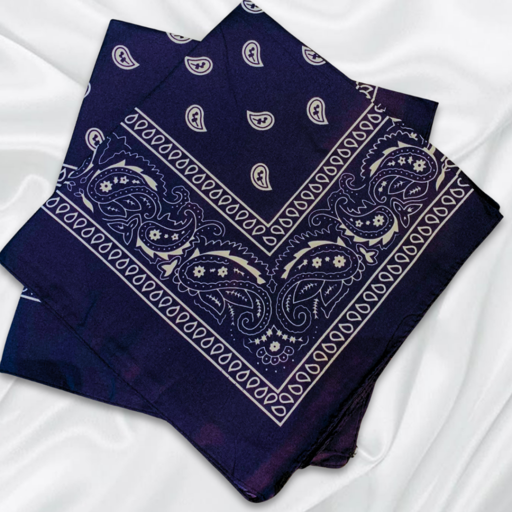 Multi Color Unisex Bandana 100% Cotton (Deep Blue)