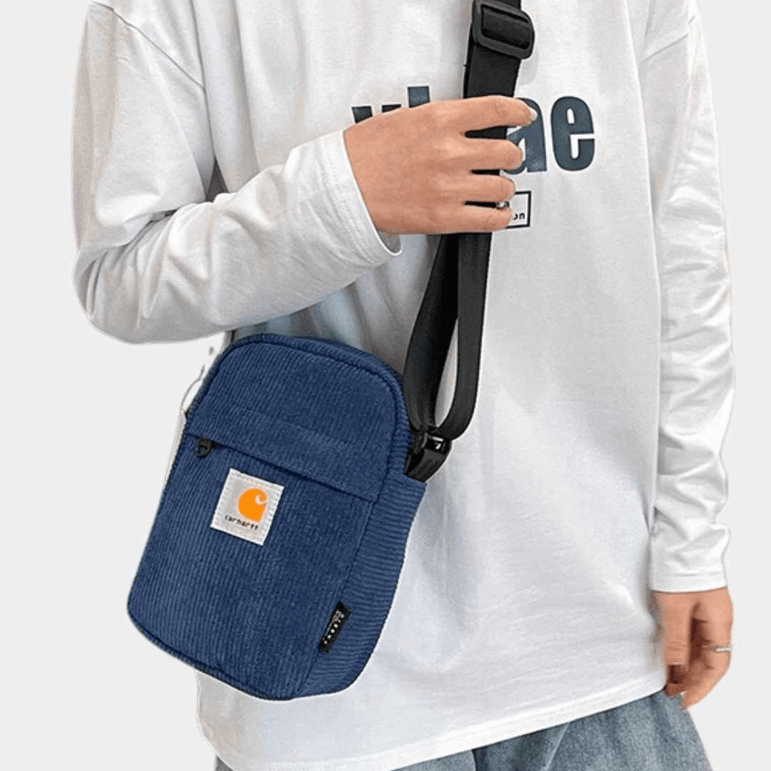 Carhartt WIP Cord Bag Small Blue - Image 3