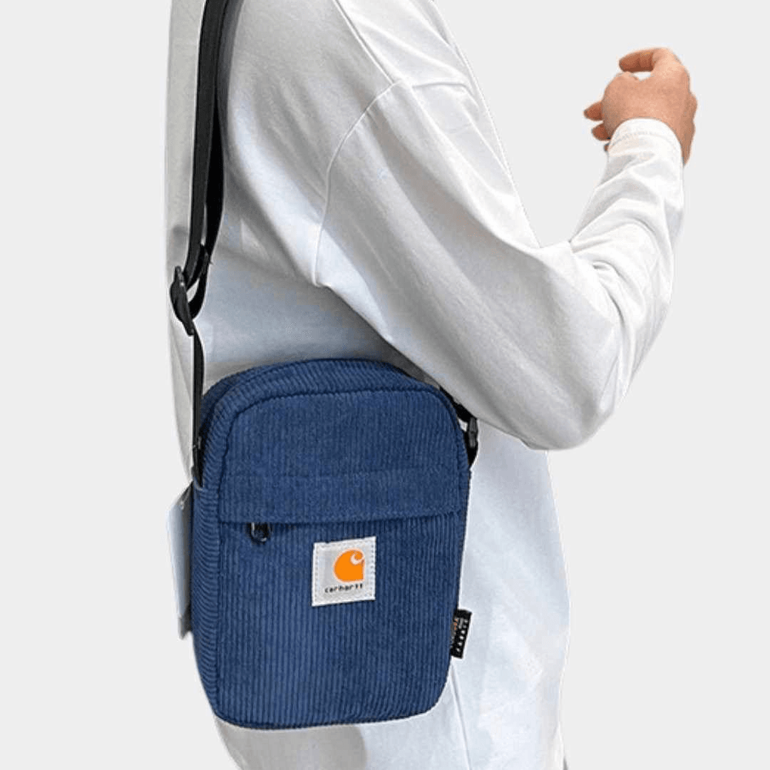 Carhartt WIP Cord Bag Small Blue - Image 4