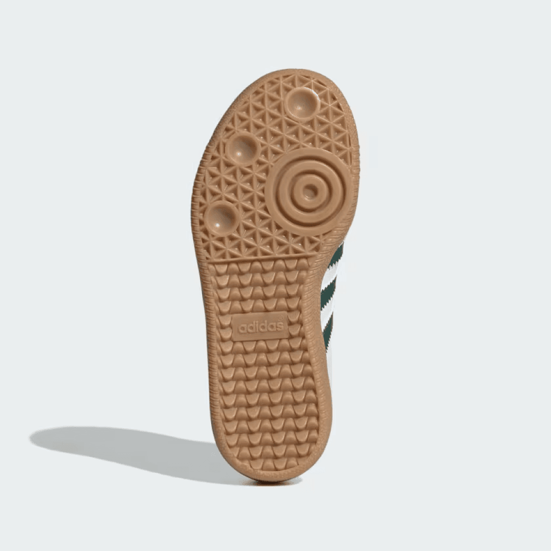 Adidas Samba OG Shoes – Cloud White & Collegiate Green - Image 3