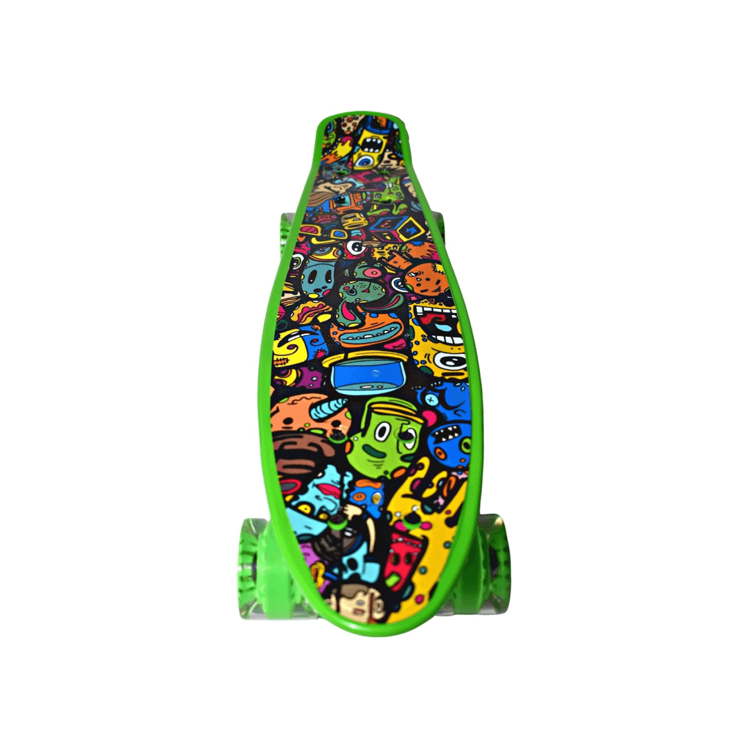 Cruiser Fishboard - Green Doodles - Image 4