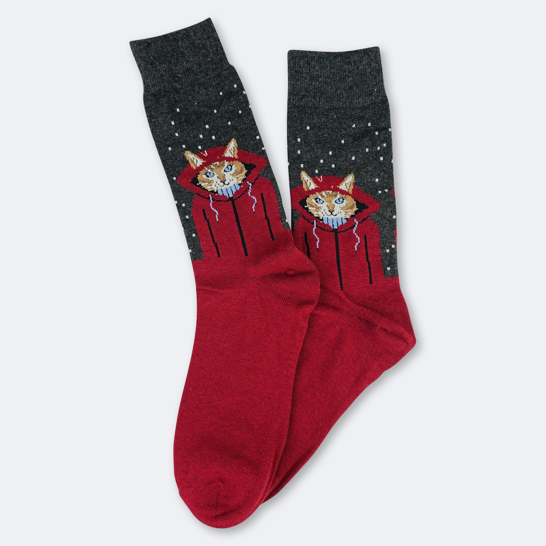 Men's Cat Hood Socks - Image 2