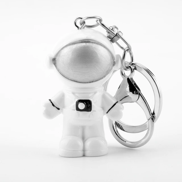 Astronaut keychain Silver