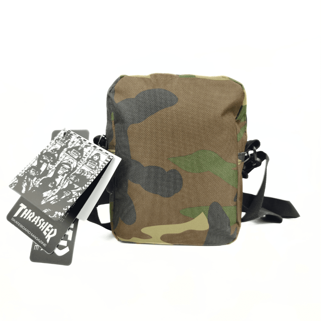 Thrasher Flame Mesh Shoulder Bag Camo - Image 2
