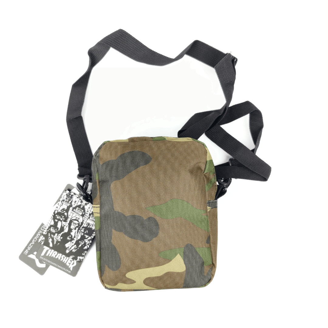 Thrasher Flame Mesh Shoulder Bag Camo - Image 4