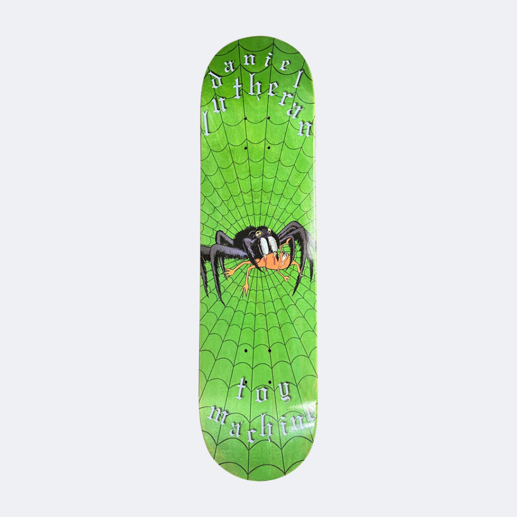 Toy Machine – Spider Web Deck (Green Spider Graphic)