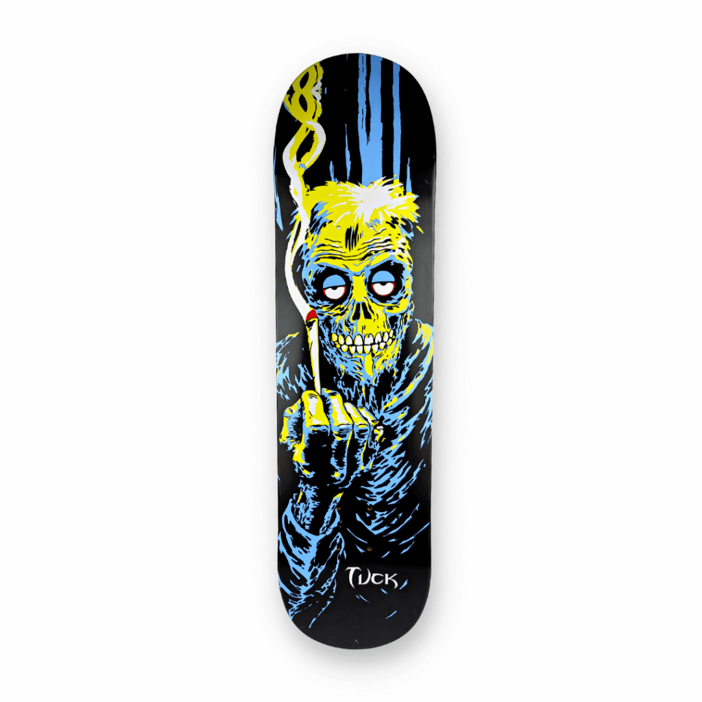Tuck Smoky Skull Canadian maple skateboard deck