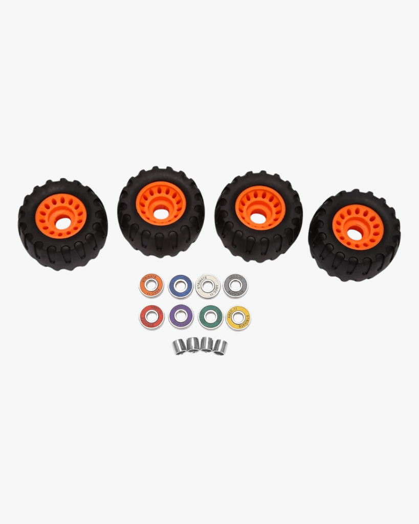 Off Road Skateboard Longboard Wheels (Pack of 4 with Bearing Sleeves)