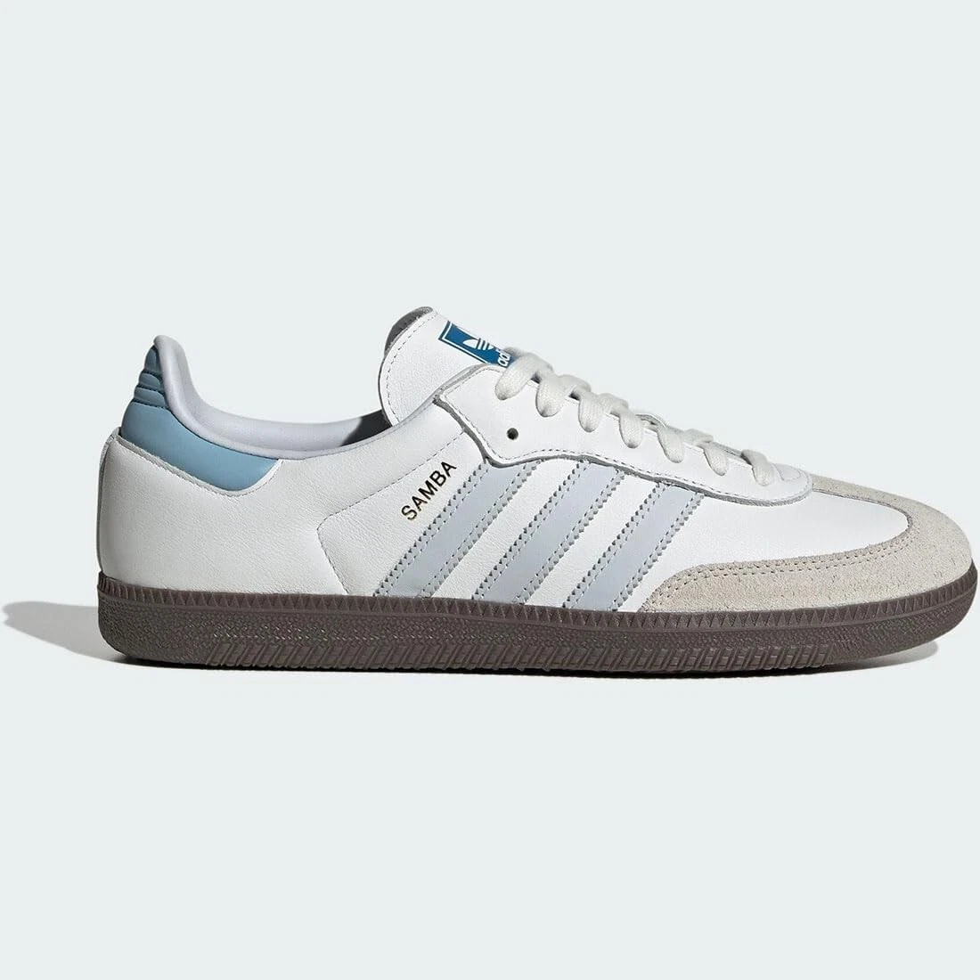Adidas Samba OG - White / Halo Blue - Image 3